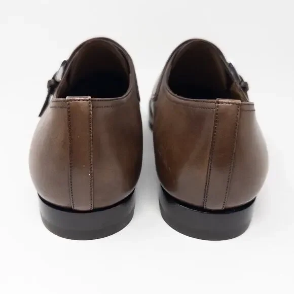 Christian Louboutin Mortimer Brown Leather Monk Strap  display picture 3